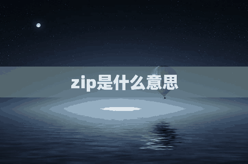 zip是什么意思(zip是什么意思中文)